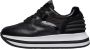 Voile blanche Leather and fabric sneakers Merry Power. Black Dames - Thumbnail 1