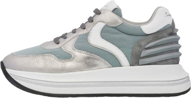 Voile blanche Leather and fabric sneakers Merry Power. Multicolor Dames