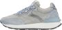 Voile blanche Leather and fabric sneakers Qwark Easy Woman. Gray Dames - Thumbnail 1