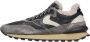 Voile blanche Leather and fabric sneakers Qwark Hype FUR MAN Gray Heren - Thumbnail 1