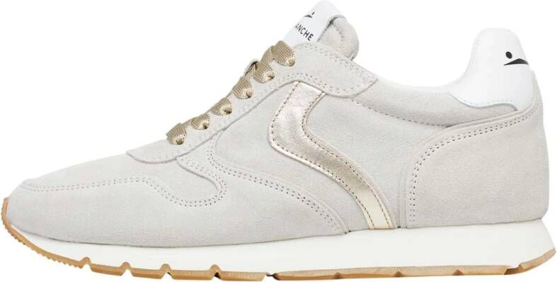 Voile blanche Leather and suede sneakers Julia Beige Dames