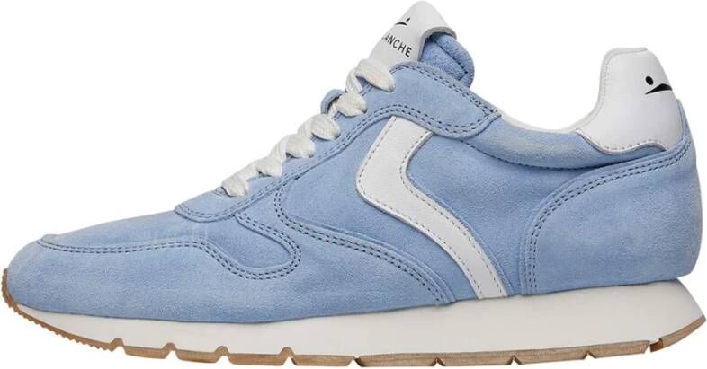 Voile blanche Leather and suede sneakers Julia Blue Dames