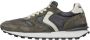 Voile blanche Leather and technical fabric sneakers Paris Race MAN W Green Heren - Thumbnail 1