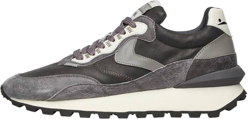 Voile blanche Leather and technical fabric sneakers Qwark Hype MAN Gray Heren