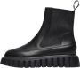 Voile blanche Leather boots Grenelle Chelsea 002 Black Dames - Thumbnail 1