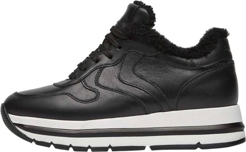 Voile blanche Zwarte Actieve Sneakers voor Dames Black Dames