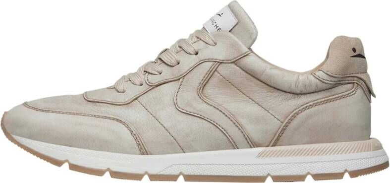 Voile blanche Leather sneakers Storm 015 MAN Beige Heren