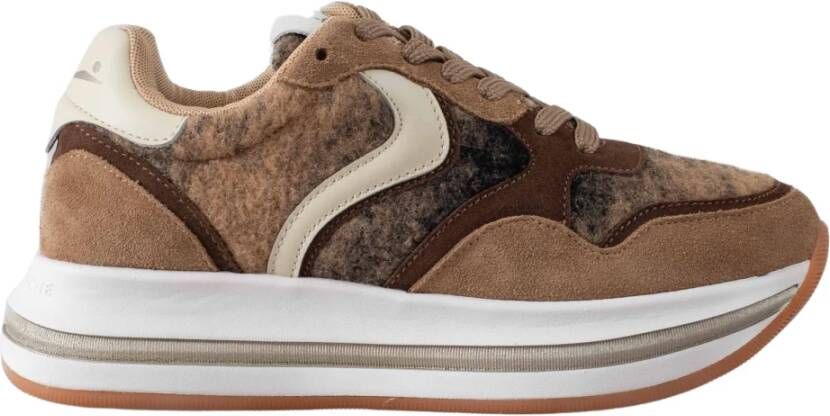 Voile blanche Moderne en comfortabele sneakers voor vrouwen Brown Dames