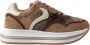 Voile blanche Moderne en comfortabele sneakers voor vrouwen Brown Dames - Thumbnail 1