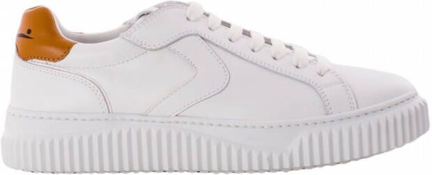 Voile blanche Lipari Calf White-Tobacco Sneakers Wit Dames