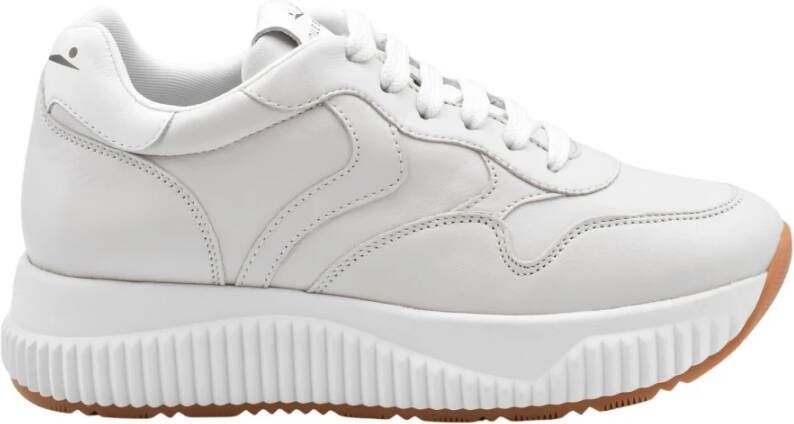 Voile blanche Sportieve Witte Platte Schoenen White Dames