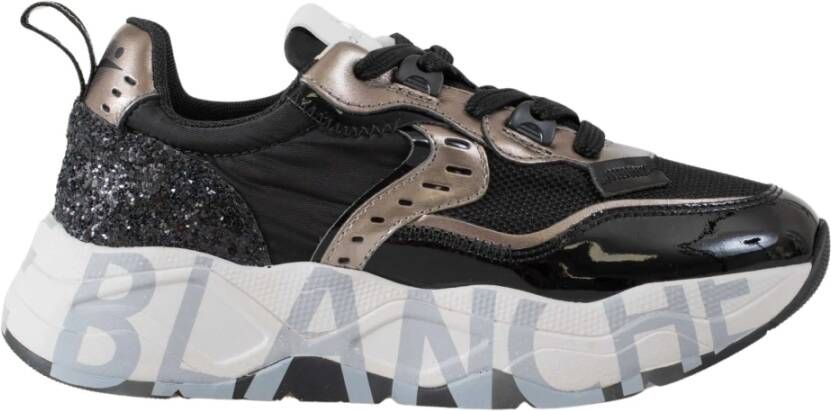 Voile blanche Stijlvolle Club105 Sneakers voor dagelijks gebruik Black Dames