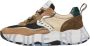 Voile blanche Suede and fabric sneakers Club105. Brown Dames - Thumbnail 1