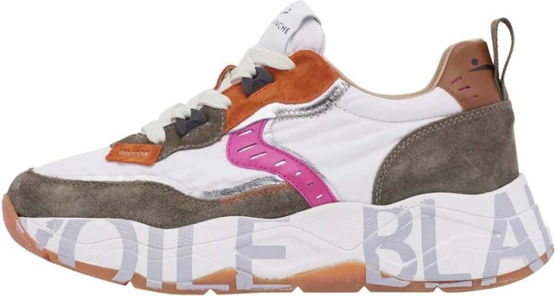 Voile blanche Suede and fabric sneakers Club105. Multicolor Dames