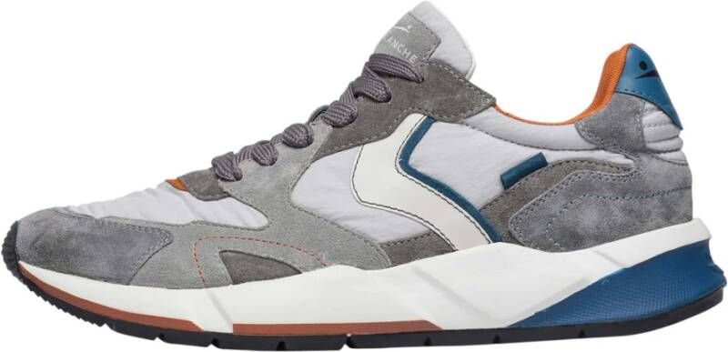 Voile blanche Suede and fabric sneakers Club19. Gray Heren