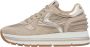 Voile blanche Suede and fabric sneakers Maran Power Beige Dames - Thumbnail 1