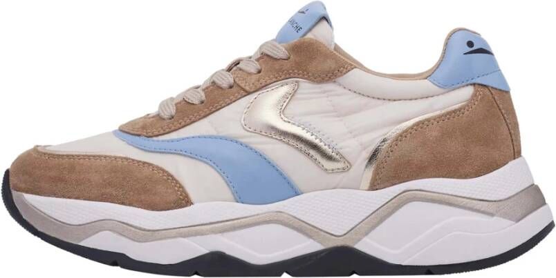 Voile blanche Suede and technical fabric sneakers Club108. Multicolor Dames