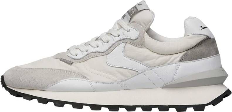 Voile blanche Suede and technical fabric sneakers Qwark Hype MAN White Heren