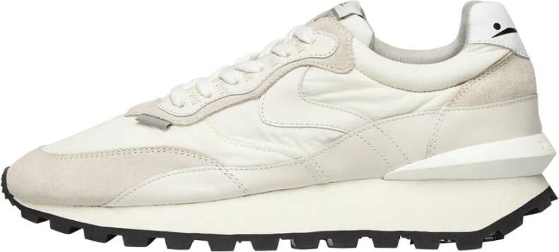 Voile blanche Suede and technical fabric sneakers Qwark Hype MAN White Heren