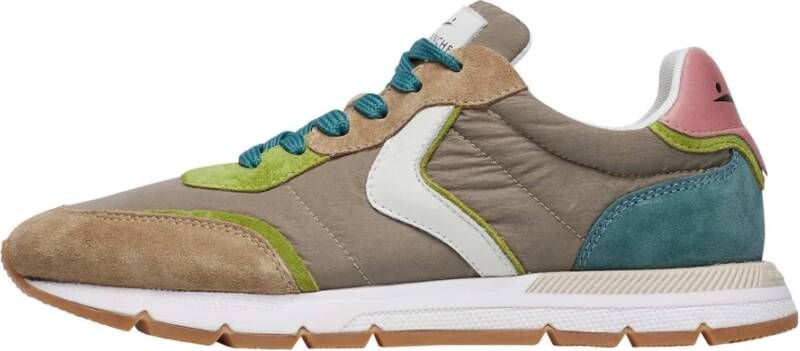 Voile blanche Suede and technical fabric sneakers Storm 015 Woman Multicolor Dames