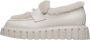 Voile blanche Suede and wool mocassins Grenelle MOK FUR White Dames - Thumbnail 1