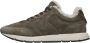 Voile blanche Suede sneakers Storm 015 FUR Man. Green Heren - Thumbnail 1