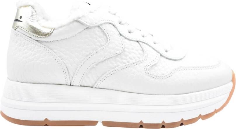 Voile blanche Witte Veterschoenen voor Dames White Dames