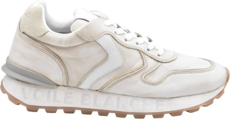 Voile blanche Witte Veterschoenen voor Mannen White Heren