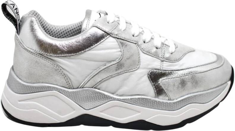 Voile blanche Zilver Metallic Sneakers Gray Dames