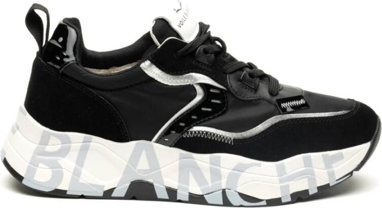 Voile blanche Zwarte Sneakers Club 105 Black Dames