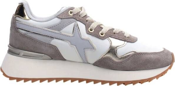 W6Yz Sportieve Sneakers Taupe en Wit White Dames