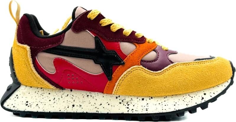 W6Yz Suede and technical fabric sneakers Loop-W. Multicolor Dames