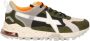 W6Yz Militaire Sneakers Multicolor Suède Polyester Multicolor Heren - Thumbnail 1