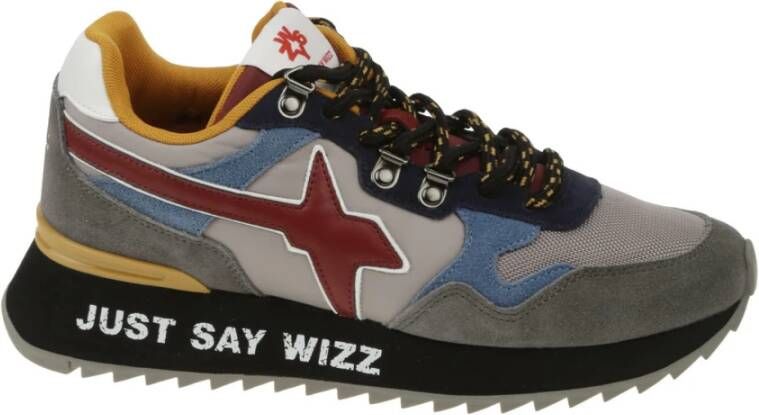 W6Yz Suede and technical fabric sneakers Yak-M. Multicolor Heren