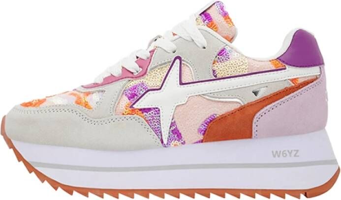 W6Yz Suede and technical fabric sneakers Deva W. Multicolor Dames