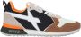 W6Yz Technical fabric and suede sneakers Jet-M. Brown Heren - Thumbnail 1