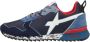 W6Yz Blauwe Technische Sneakers Camouflage Zool Multicolor Heren - Thumbnail 4