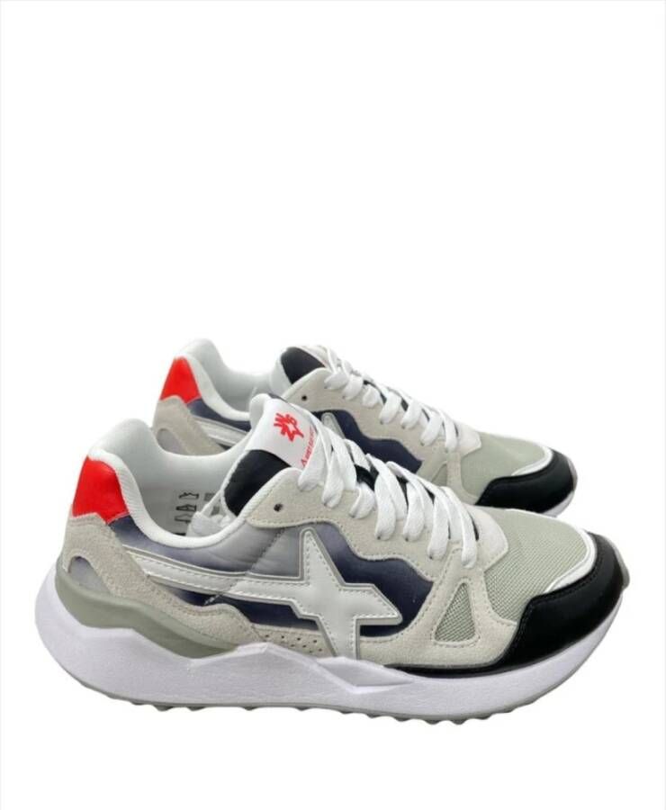 W6Yz Stijlvolle Wolf-M Calf Nylon Schaduw Sneakers Gray Heren