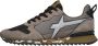 W6Yz Technical fabric and suede sneakers Jet-M. Gray Heren - Thumbnail 1