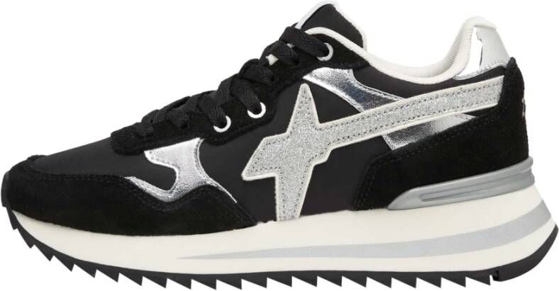 W6Yz Technical fabric and suede sneakers Yak-W. Black Dames