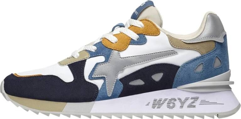 W6Yz Tricolor Suede Sneaker Multicolor Heren