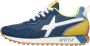 W6Yz Urban Running Sneaker met Suede Inzetstukken Multicolor Heren - Thumbnail 1