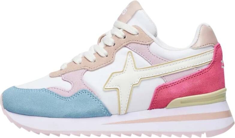 W6Yz Witte Sneakers Multicolor Dames