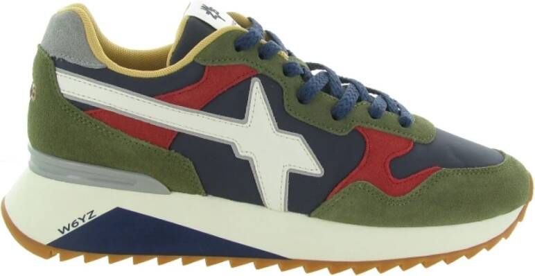 W6Yz Technical fabric and suede sneakers Yak-M. Multicolor