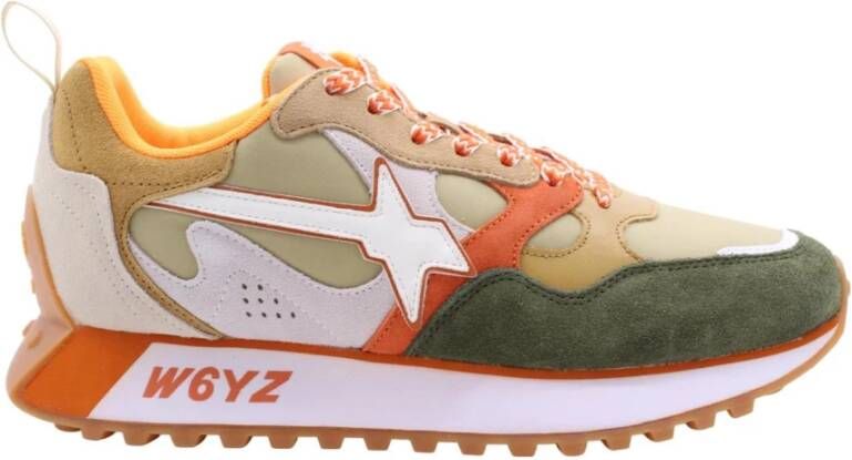 W6Yz Zilver Sneakers voor Moderne Mannen Multicolor Heren