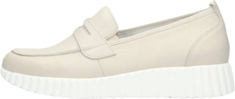 Waldläufer Beige Loafer met Dikke Zool Beige Dames