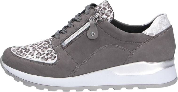 Waldläufer Blauwe Casual Schoenen Beige Dames