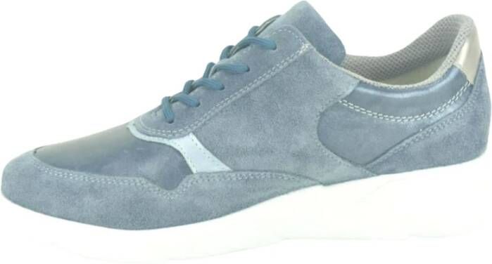 Waldläufer Blauwe Runner Sneakers Blue Dames