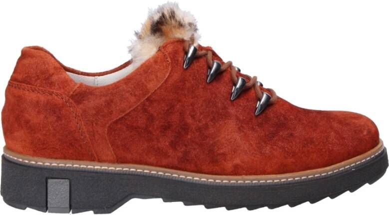 Waldläufer Bruine Veterschoenen Brown Dames