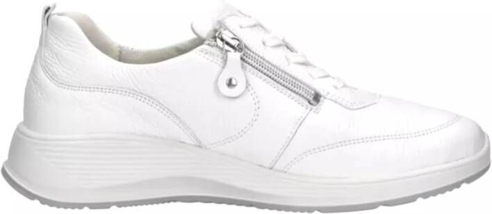 Waldläufer Comfortabele brede pasvorm damessneakers White Dames